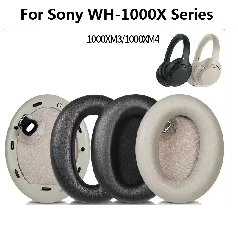 Sony Headphone Wh-1000Xm4 - وسادات أذن بديلة مصنوعة من الجلد