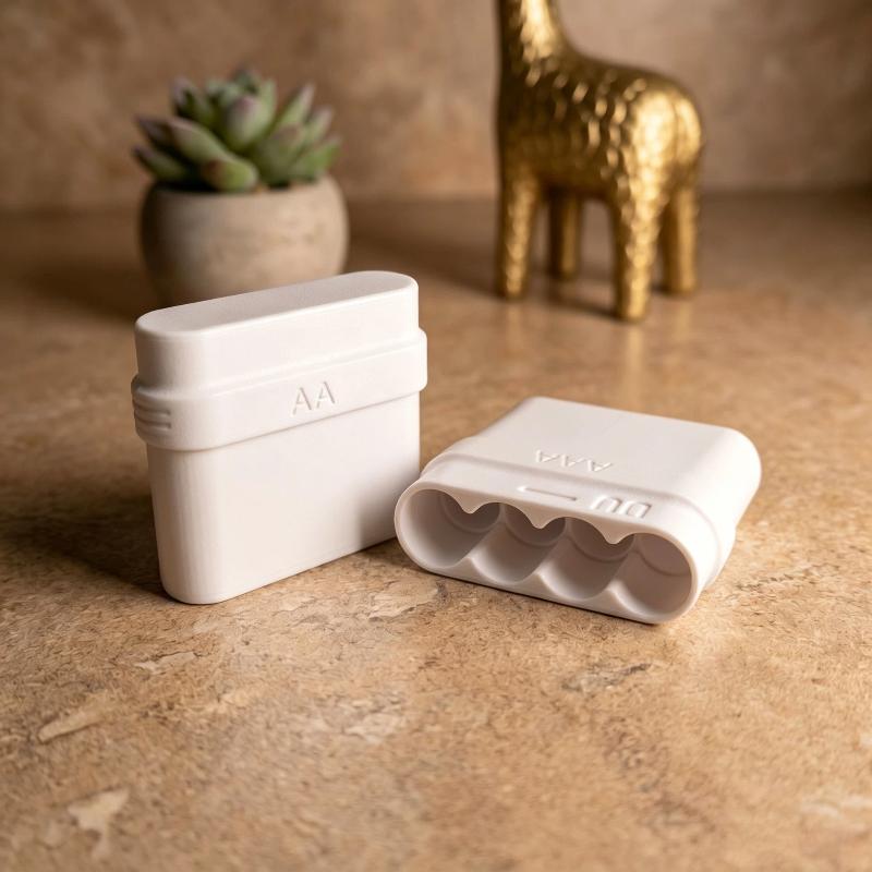 علبة تخزين بطاريات AA بـ 4 فتح - مراجعة Battery Case Storage وسعره