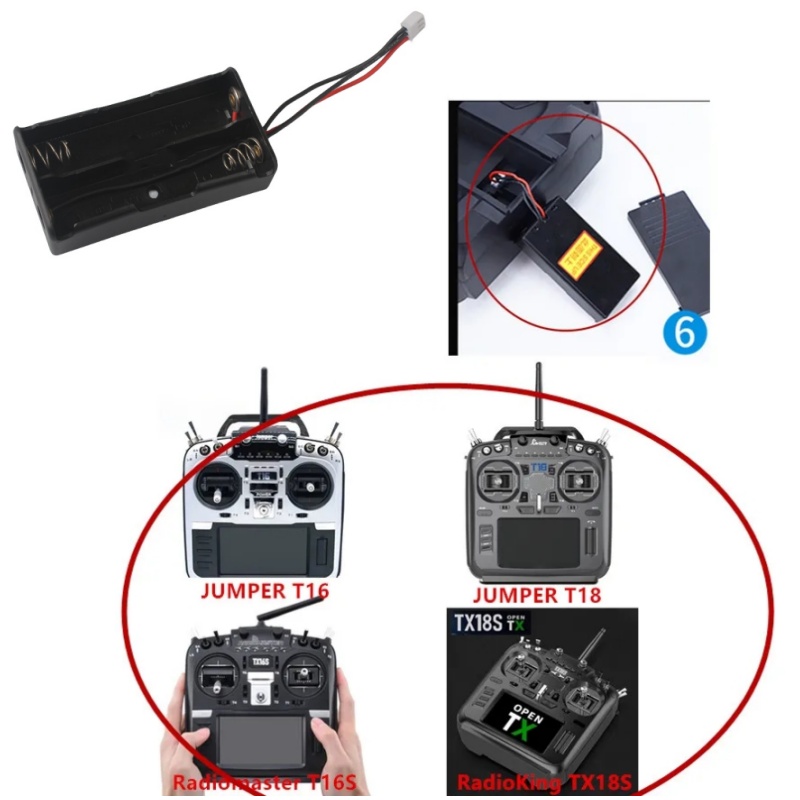 صندوق بطارية RadioMaster TX16S - مراجعة Battery Case Storage وسعره
