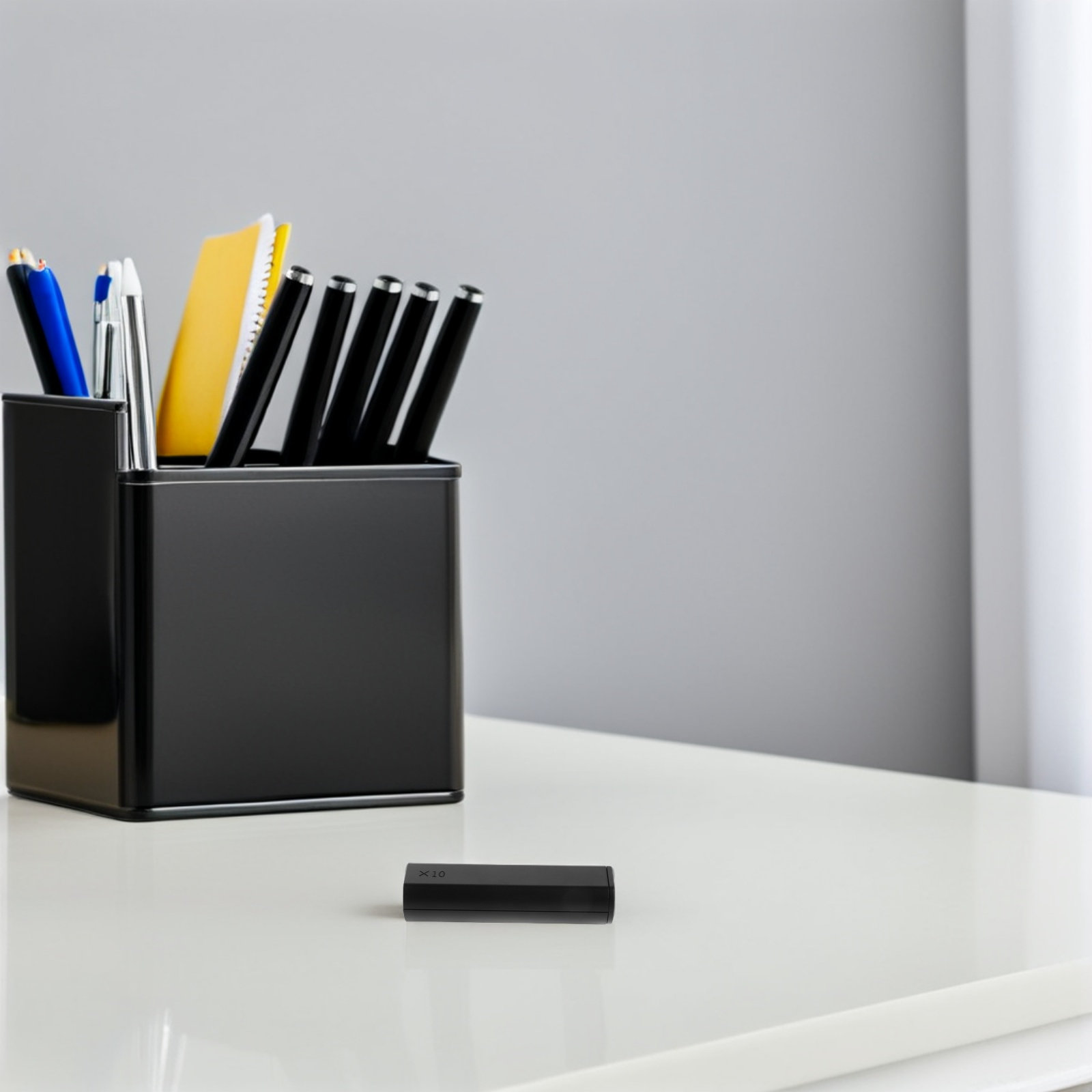 علبة بطاريات سوداء مدمجة محمول - مراجعة Battery Case Storage وسعره